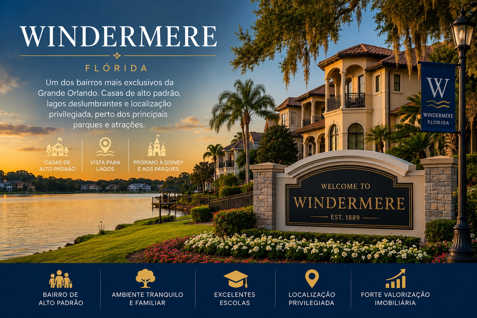 Casas em Orlando para comprar, alugar e investir nos Estados Unidos, Winter Garden